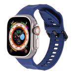Ripple Silicone Sports Watch Band, For Apple Watch 7 45mm, For Apple Watch SE 44mm, For Apple Watch 6 44mm