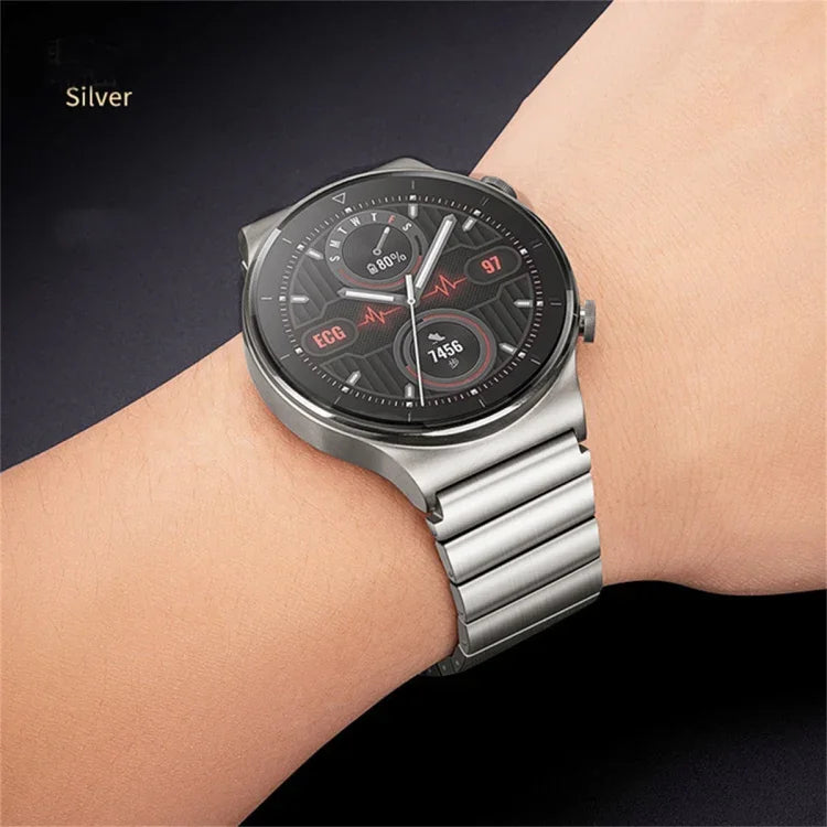 One Bead Titanium Alloy Watch Band, For Samsung Galaxy Watch 3 45mm, For Samsung Gear S3 Classic, For Samsung Gear S3 Frontier, For Samsung Galaxy Watch 46mm, For Samsung Galaxy Watch 42mm