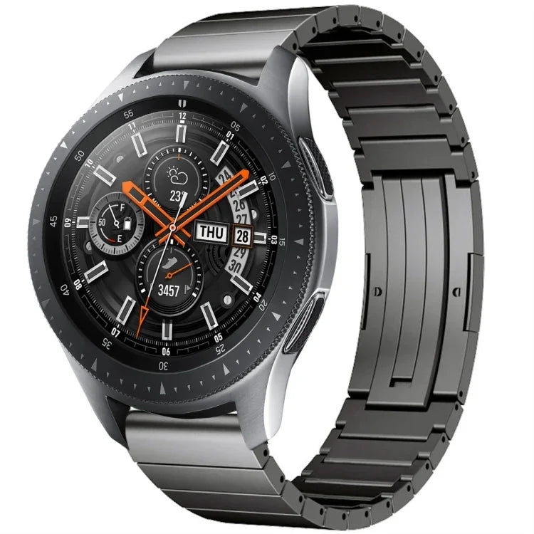 One Bead Titanium Alloy Watch Band, For Samsung Galaxy Watch 3 45mm, For Samsung Gear S3 Classic, For Samsung Gear S3 Frontier, For Samsung Galaxy Watch 46mm, For Samsung Galaxy Watch 42mm