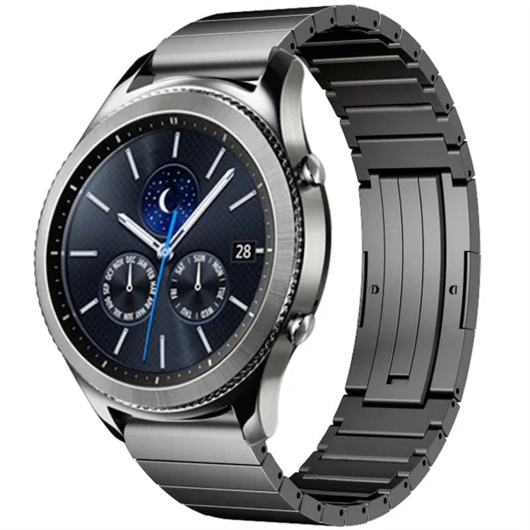 One Bead Titanium Alloy Watch Band, For Samsung Galaxy Watch 3 45mm, For Samsung Gear S3 Classic, For Samsung Gear S3 Frontier, For Samsung Galaxy Watch 46mm, For Samsung Galaxy Watch 42mm