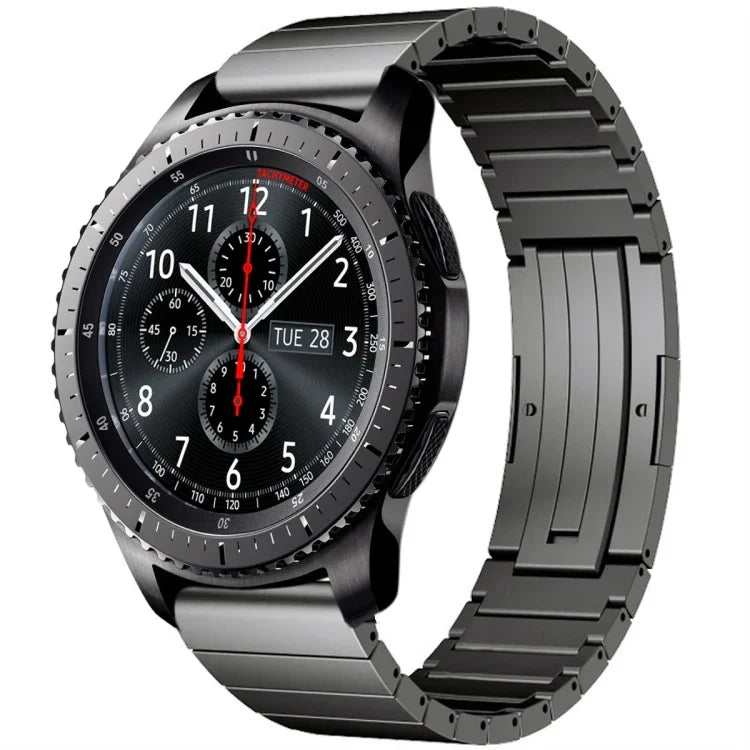 One Bead Titanium Alloy Watch Band, For Samsung Galaxy Watch 3 45mm, For Samsung Gear S3 Classic, For Samsung Gear S3 Frontier, For Samsung Galaxy Watch 46mm, For Samsung Galaxy Watch 42mm