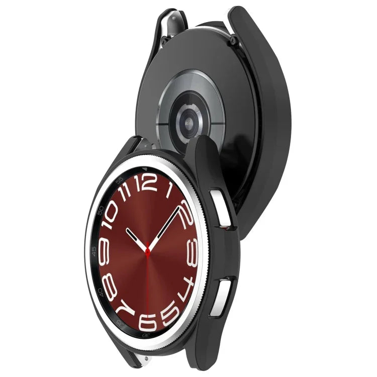 Half Coverage Hollow PC Watch Protective Case, For Samsung Galaxy Watch 6 Classic 47mm, For Samsung Galaxy Watch 6 44mm, For Samsung Galaxy Watch 6 40mm, For Samsung Galaxy Watch 6 Classic 43mm