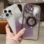 Gradient Glitter Electroplating MagSafe TPU Phone Case, For iPhone 17e / 16e, For iPhone 17 Pro Max, For iPhone 17 Pro, For iPhone 17, For iPhone Air, For iPhone 16 Pro Max
