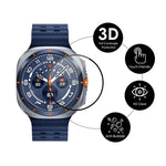 ENKAY 3D Full Coverage Soft PC Edge PMMA HD Screen Film, For Samsung Galaxy Watch Ultra 47mm / Ultra 2025, For Samsung Galaxy Watch8 Classic 46mm, For Samsung Galaxy Watch8 44mm, For Samsung Galaxy Watch8 40mm                                           ...