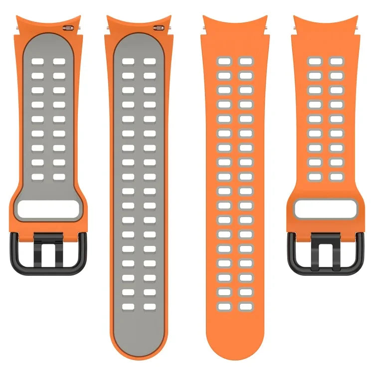 Two-Color Breathable Silicone Watch Band, For Samsung  Galaxy Watch 4 Classic 42mm