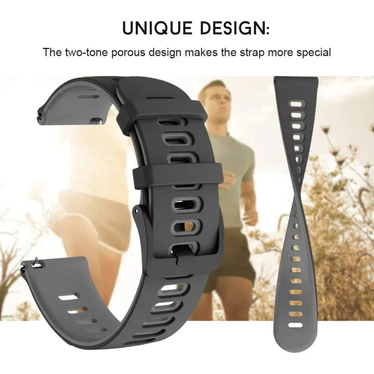 20mm Two-color Silicone Watch Band, For Samsung Galaxy Watch 5  40mm