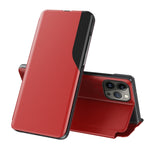 Side Display Flip Leather Phone Case, For iPhone 17e / 16e, For iPhone 17 Pro Max, For iPhone 17 Pro, For iPhone 17, For iPhone Air, For iPhone 16 Pro Max, For iPhone 16 Pro, For iPhone 16 Plus