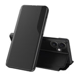 Side Display Flip Leather Phone Case, For iPhone 17e / 16e, For iPhone 17 Pro Max, For iPhone 17 Pro, For iPhone 17, For iPhone Air, For iPhone 16 Pro Max, For iPhone 16 Pro, For iPhone 16 Plus