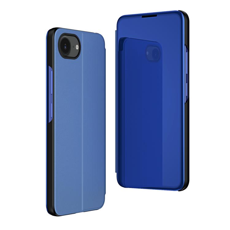 Plated Mirror Horizontal Flip Leather Phone Case with Holder, For iPhone 17e / 16e, For iPhone 17 Pro Max, For iPhone 17 Pro, For iPhone 17, For iPhone Air, For iPhone 16 Pro Max