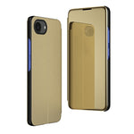 Plated Mirror Horizontal Flip Leather Phone Case with Holder, For iPhone 17e / 16e, For iPhone 17 Pro Max, For iPhone 17 Pro, For iPhone 17, For iPhone Air, For iPhone 16 Pro Max