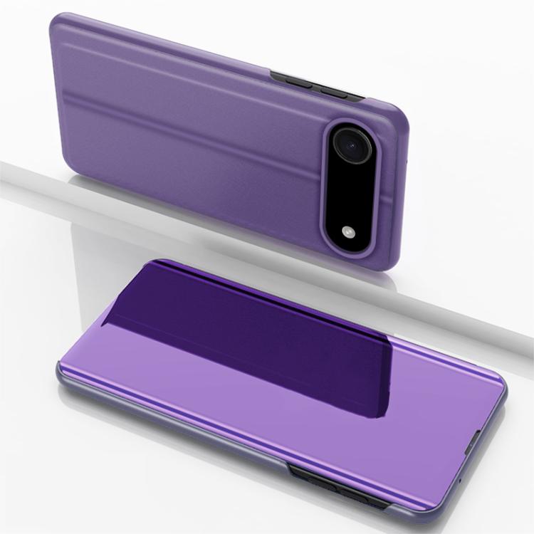 Plated Mirror Horizontal Flip Leather Phone Case with Holder, For iPhone 17e / 16e, For iPhone 17 Pro Max, For iPhone 17 Pro, For iPhone 17, For iPhone Air, For iPhone 16 Pro Max
