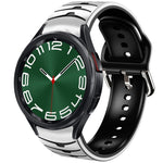 Curved Texture Silicone Watch Band, For Samsung Galaxy Watch 6 Classic 47mm, For Samsung Galaxy Watch 6 44mm, For Samsung Galaxy Watch 6 40mm