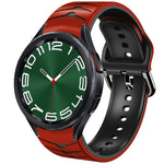 Curved Texture Silicone Watch Band, For Samsung Galaxy Watch 6 Classic 47mm, For Samsung Galaxy Watch 6 44mm, For Samsung Galaxy Watch 6 40mm