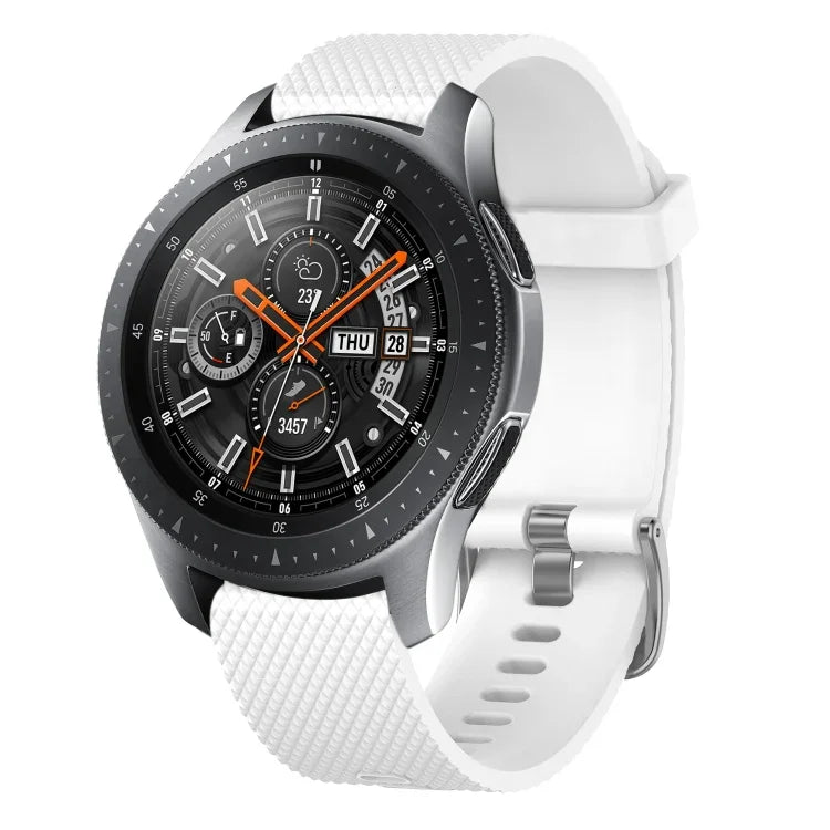 20mm Diamond Textured Silicone Watch Band, For Samsung  Galaxy Watch 4 Classic 42mm, For Samsung Galaxy Watch Active 2 44mm, For Samsung Galaxy Watch Active 2 40mm, For Samsung Galaxy Watch 42mm