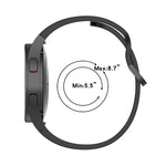 JUNSUNMAY Silicone Adjustable Strap + Full Coverage PMMA Screen Protector Kit, For Samsung Galaxy Watch6 Classic 47mm, For Samsung Galaxy Watch6 44mm, For Samsung Galaxy Watch6 40mm