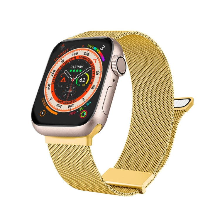 Milan Double Magnetic Steel Mesh Watch Band, For  Apple Watch 7 45mm, For Apple Watch SE 40mm, For Apple Watch SE 44mm, For Apple Watch 6 40mm, For Apple Watch 6 44mm, For Apple Watch 5 44mm