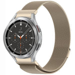 Button Style Milan Magnetic Metal Watch Band, For Samsung Galaxy Watch 6 Classic, For Samsung Galaxy Watch5 / 5 Pro, For Samsung Galaxy Watch4 / 4 Classic 46mm, For Samsung Galaxy Watch3 41mm