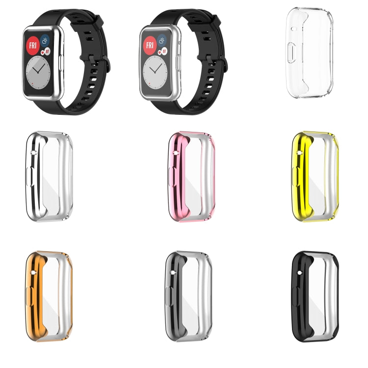 TPU Electroplating Watch Protective Case, For Huawei Watch Fit New, For Huawei Watch Fit, For Huawei Watch Fit Special Edition