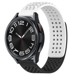 20mm Holes Breathable 3D Dots Silicone Watch Band, For Samsung Galaxy Watch 6 Classic 47mm, For Samsung Galaxy Watch 6 44mm, For Samsung Galaxy Watch 6 40mm