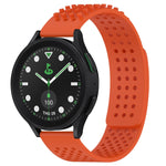 20mm Holes Breathable 3D Dots Silicone Watch Band, For Samsung Galaxy Watch 6 Classic 43mm, For Samsung Galaxy watch 5 Pro Golf Edition, For Samsung Galaxy watch 5 Golf Edition