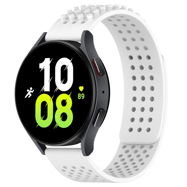 20mm Holes Breathable 3D Dots Silicone Watch Band, For Samsung Galaxy Watch 5  44mm, For Samsung Galaxy Watch 5 Pro  45mm, For Samsung Galaxy Watch 5  40mm