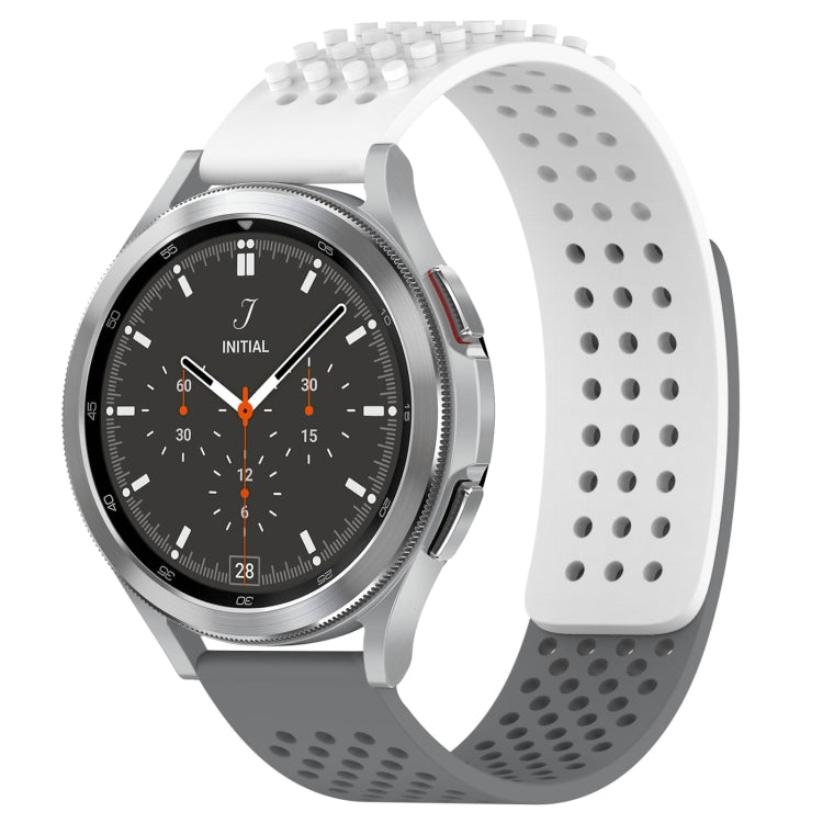 20mm Holes Breathable 3D Dots Silicone Watch Band, For Samsung Galaxy Watch 4 44mm, For Samsung Galaxy Watch 4 40mm, For Samsung  Galaxy Watch 4 Classic 46mm