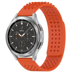 20mm Holes Breathable 3D Dots Silicone Watch Band, For Samsung Galaxy Watch 4 44mm, For Samsung Galaxy Watch 4 40mm, For Samsung  Galaxy Watch 4 Classic 46mm