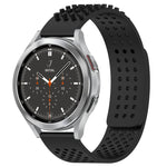 20mm Holes Breathable 3D Dots Silicone Watch Band, For Samsung Galaxy Watch 4 44mm, For Samsung Galaxy Watch 4 40mm, For Samsung  Galaxy Watch 4 Classic 46mm