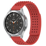 20mm Holes Breathable 3D Dots Silicone Watch Band, For Samsung Galaxy Watch 4 44mm, For Samsung Galaxy Watch 4 40mm, For Samsung  Galaxy Watch 4 Classic 46mm