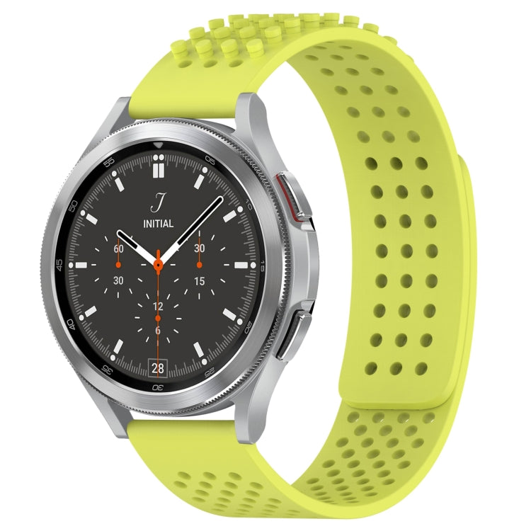 20mm Holes Breathable 3D Dots Silicone Watch Band, For Samsung Galaxy Watch 4 44mm, For Samsung Galaxy Watch 4 40mm, For Samsung  Galaxy Watch 4 Classic 46mm