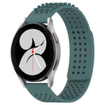 20mm Holes Breathable 3D Dots Silicone Watch Band, For Samsung Galaxy Watch 4 44mm, For Samsung Galaxy Watch 4 40mm, For Samsung  Galaxy Watch 4 Classic 46mm