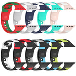 Double Color Silicone Watch Band, For Apple Watch 5 44mm, For Apple Watch 5 40mm, For Apple Watch 4 44mm, For Apple Watch 4 40mm