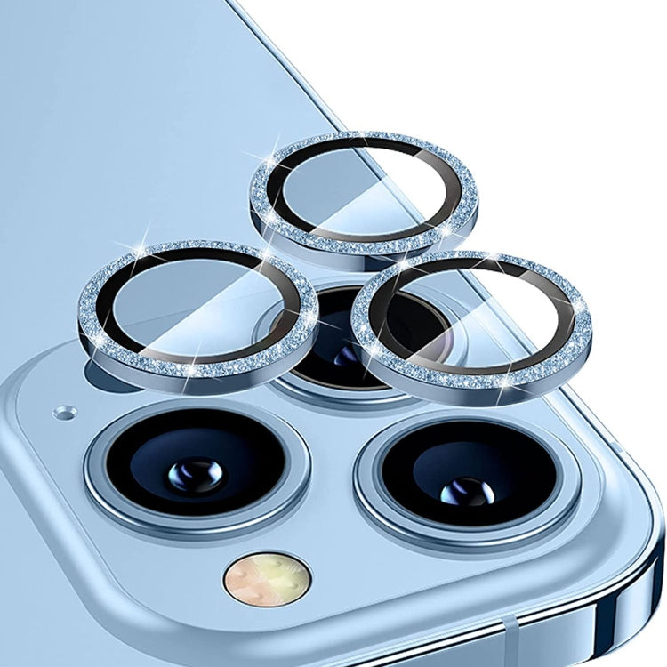 ENKAY Hat-Prince Glitter Rear Lens Aluminium Alloy Tempered Glass Film, For iPhone 17 Pro / 17 Pro Max, For iPhone 17, For iPhone Air, For iPhone 15 Pro / 15 Pro Max, For iPhone 15 / 15 Plus