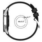 Liquid Glossy Silver Buckle Silicone Watch Band, For Huawei Watch GT3 42mm 20mm, For Huawei Watch 3 22mm, For Huawei Watch GT2 Pro 22mm, For Huawei Watch GT2 46mm 22mm
