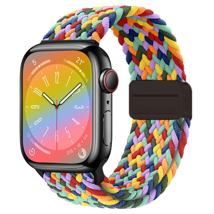 Nylon Woven Magnetic Fold Buckle Watch Band, For Apple Watch Series 6 40mm, For Apple Watch Series 6 44mm