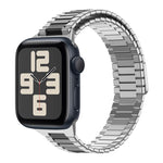 Bamboo Magnetic Stainless Steel Metal Watch Strap, For Apple Watch SE 2023 44mm, For Apple Watch SE 2023 40mm, For Apple Watch Ultra 2 49mm, For Apple Watch Series 9 45mm, For Apple Watch Series 9 41mm, For Apple Watch Ultra 49mm