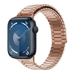 Bamboo Magnetic Stainless Steel Metal Watch Strap, For Apple Watch SE 2023 44mm, For Apple Watch SE 2023 40mm, For Apple Watch Ultra 2 49mm, For Apple Watch Series 9 45mm, For Apple Watch Series 9 41mm, For Apple Watch Ultra 49mm