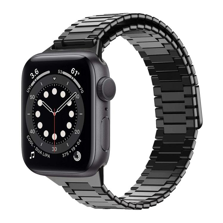 Bamboo Magnetic Stainless Steel Metal Watch Strap, For Apple Watch Series 6 40mm, For Apple Watch Series 6 44mm, For Apple Watch Series 5 44mm, For Apple Watch Series 5 40mm, For Apple Watch Series 4 44mm, For Apple Watch Series 4 40mm
