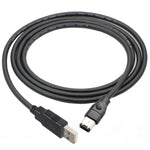 JUNSUNMAY Firewire IEEE 1394 6 Pin Male to USB 2.0 Male Adaptor Convertor Cable Cord, 1.8m, 3m, 4.5m