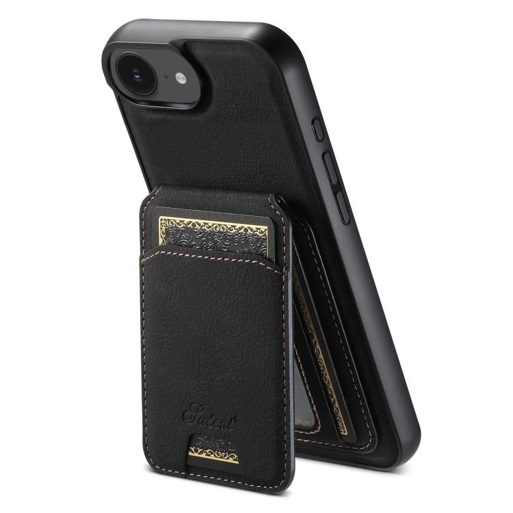 Suteni H16 Litchi Texture Leather Detachable Wallet Back Phone Case, For iPhone 17e / 16e, For iPhone 17 Pro Max, For iPhone 17 Pro, For iPhone 17, For iPhone Air, For iPhone 16 Pro Max, For iPhone 16 Pro, For iPhone 16 Plus, For iPhone 16             ...