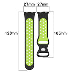 Dual Color Perforated Silicone Watch Band, For Redmi Watch 4