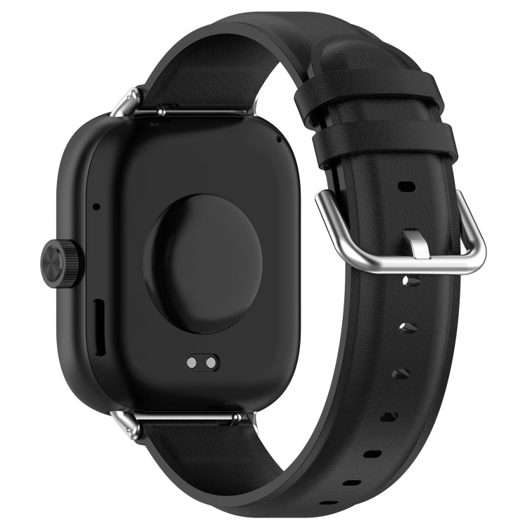 Round Tail Top Layer Leather Watch Band, For Xiaomi Band 10 Pro / Band 9 Pro / Band 8 Pro, For Redmi Watch 6 / Watch 5 / Watch 4