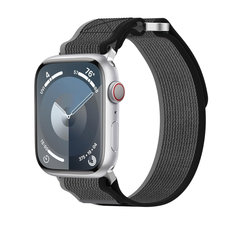 Double Hook and Loop Faster Nylon Watch Band, For Apple Watch SE 2023 44mm, For Apple Watch SE 2023 40mm, For Apple Watch Ultra 2 49mm, For Apple Watch Series 9 45mm, For Apple Watch Series 9 41mm, For Apple Watch Ultra 49mm, For Apple Watch Series 8 4...