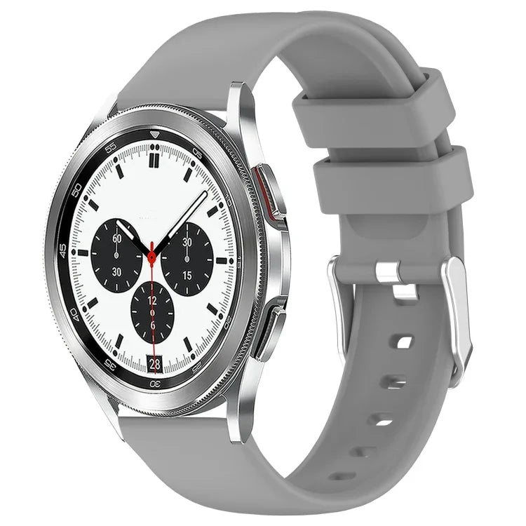 20mm Smooth Solid Color Silicone Watch Band, For Samsung  Galaxy Watch 4 Classic 42mm, For Samsung Galaxy Watch Active 2 44mm, For Samsung Galaxy Watch Active 2 40mm, For Samsung Galaxy Watch 42mm