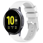 20mm Smooth Solid Color Silicone Watch Band, For Samsung  Galaxy Watch 4 Classic 42mm, For Samsung Galaxy Watch Active 2 44mm, For Samsung Galaxy Watch Active 2 40mm, For Samsung Galaxy Watch 42mm