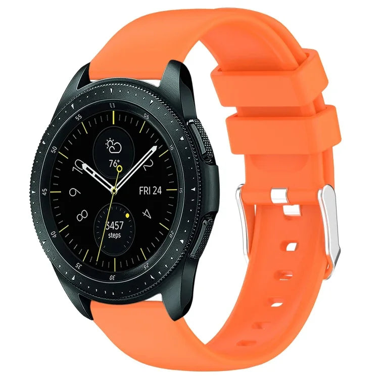 20mm Smooth Solid Color Silicone Watch Band, For Samsung  Galaxy Watch 4 Classic 42mm, For Samsung Galaxy Watch Active 2 44mm, For Samsung Galaxy Watch Active 2 40mm, For Samsung Galaxy Watch 42mm