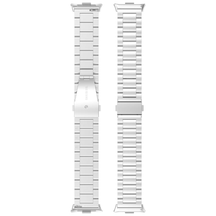 Three Bead Stainless Steel Metal Watch Band, For Xiaomi Band 10 Pro / Band 9 Pro / Band 8 Pro, For Redmi Watch 6 / Watch 5 / Watch 4