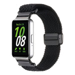 For Samsung Galaxy Fit3 Magnetic Buckle Nylon Braid Watch Band