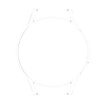For Samsung Galaxy Watch FE 40mm Half Pack Hollow PC Watch Protective Case
