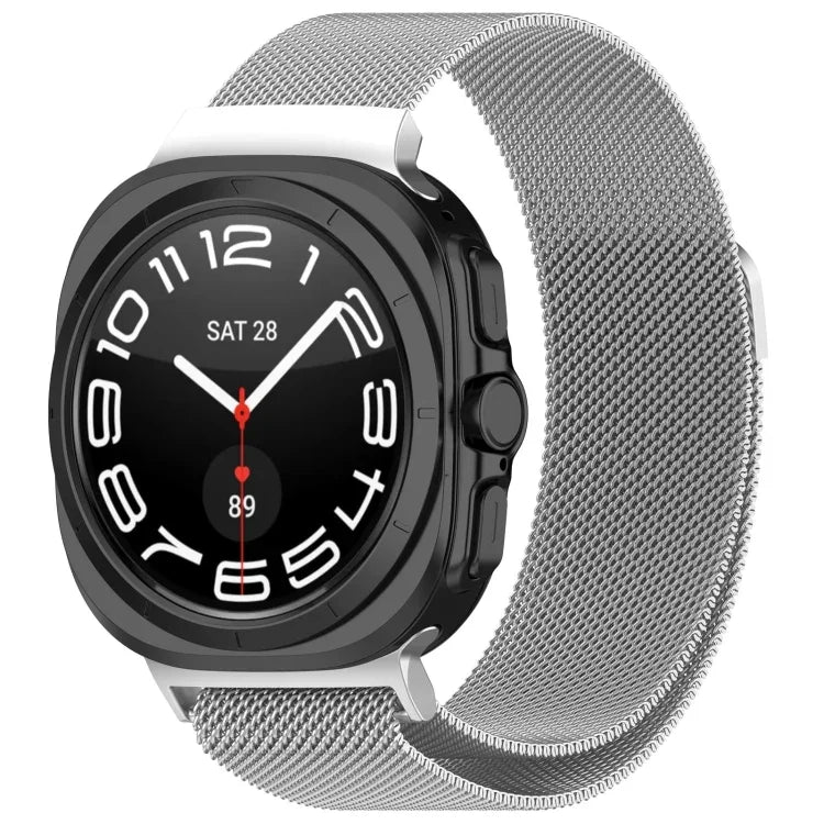 For Samsung Galaxy Watch Ultra 47mm Milan Magnetic Metal Steel Watch Band